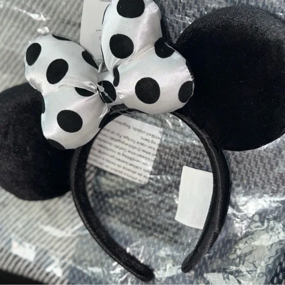Polka Dot Black and White Kids Headband - Picture 1 of 4